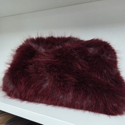 The Faux Fur Oyster Oversized Clutch Bag