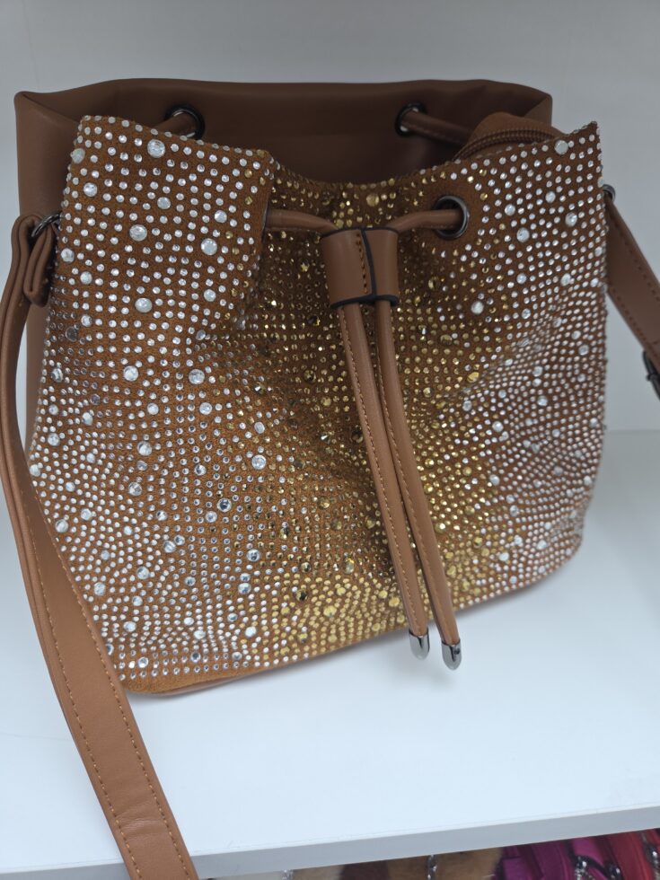 Sparkle Diamante Duffle Bag - Image 2