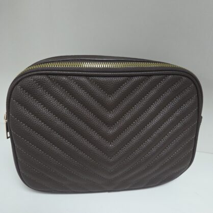 Chevron Style Double Zip Camera Bag
