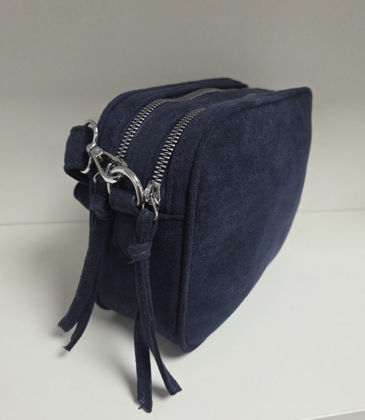 Soft Faux Suede Double Zipped Camera Bag - Image 4