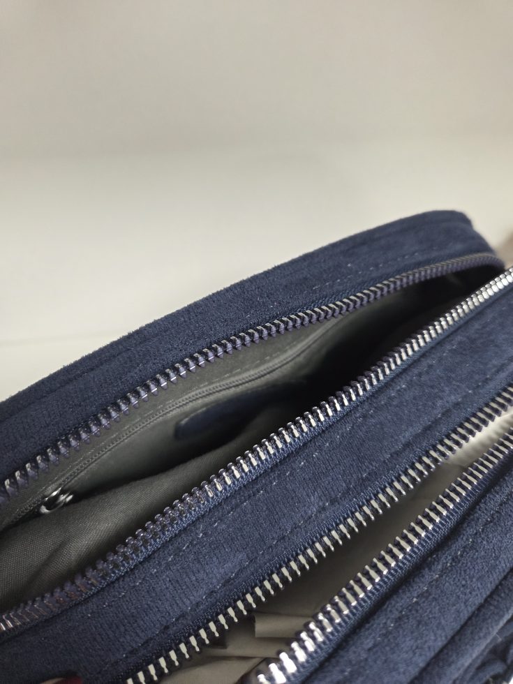 Soft Faux Suede Double Zipped Camera Bag - Image 2