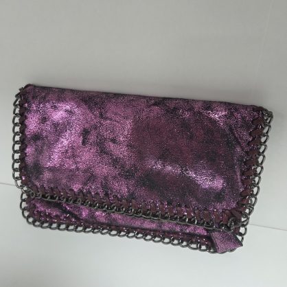 Chain Link Clutch Crossbody Bag