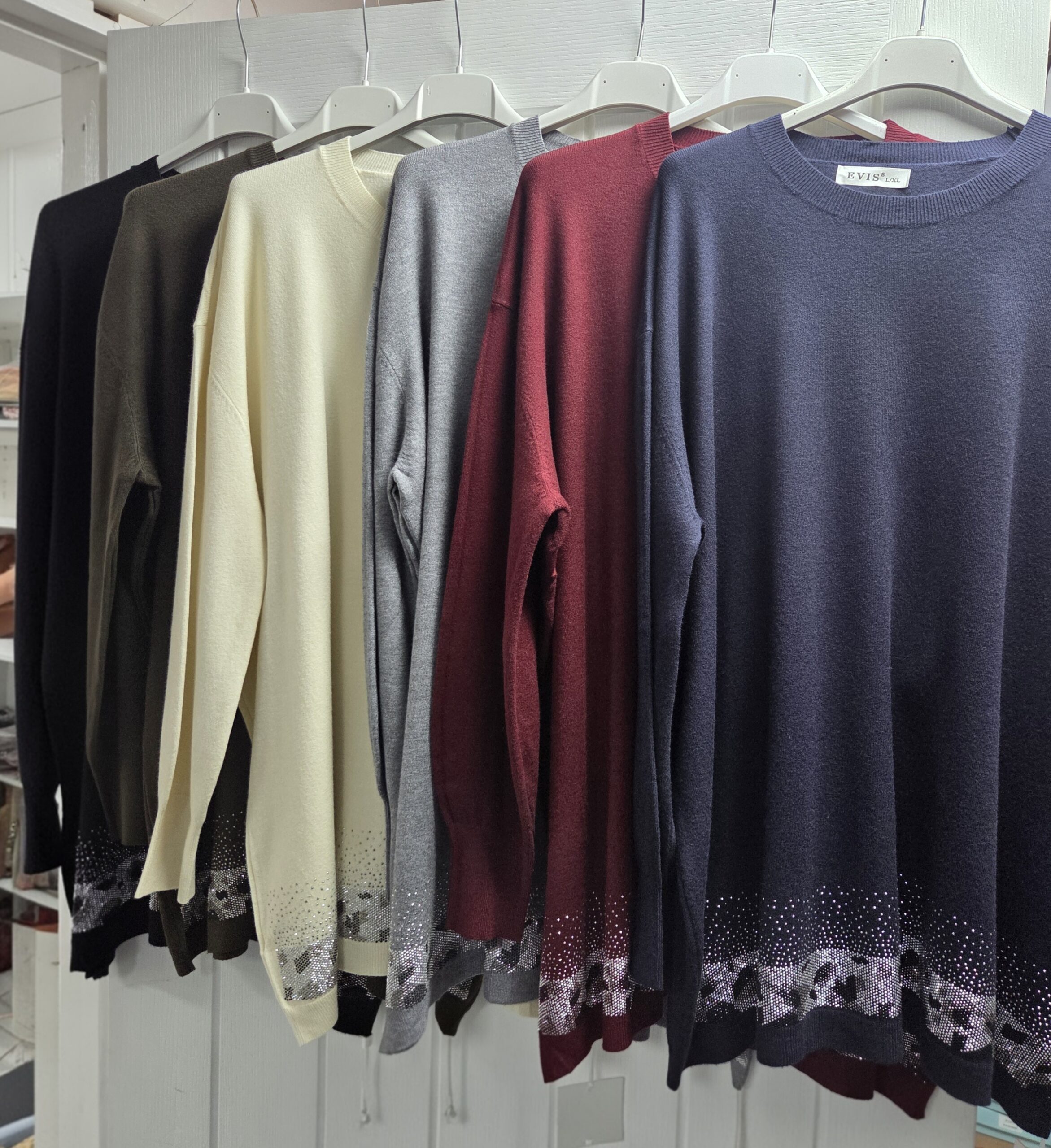Super Soft Diamante Trim Jumper