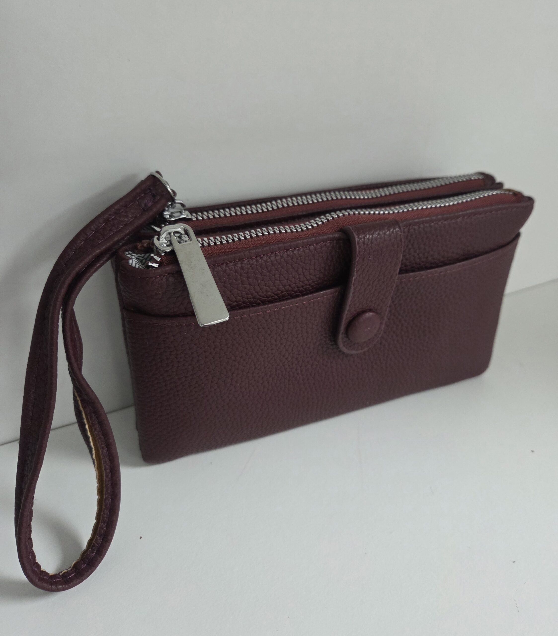 Double Zipped Wristlet Phone Organiser