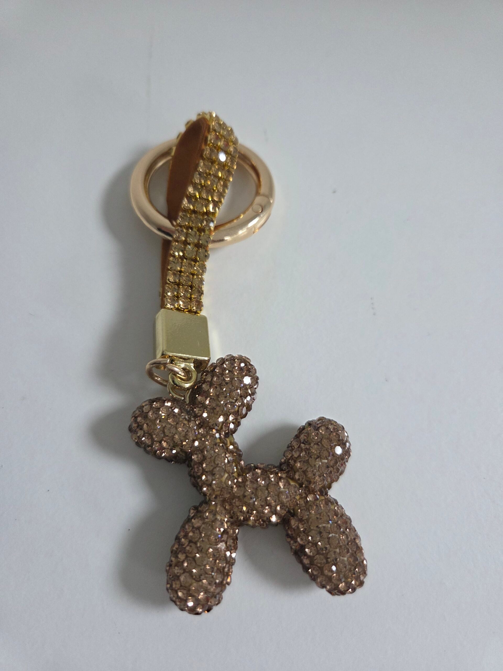 Bubble Dog Rhinestone Keyring/Bag Charm