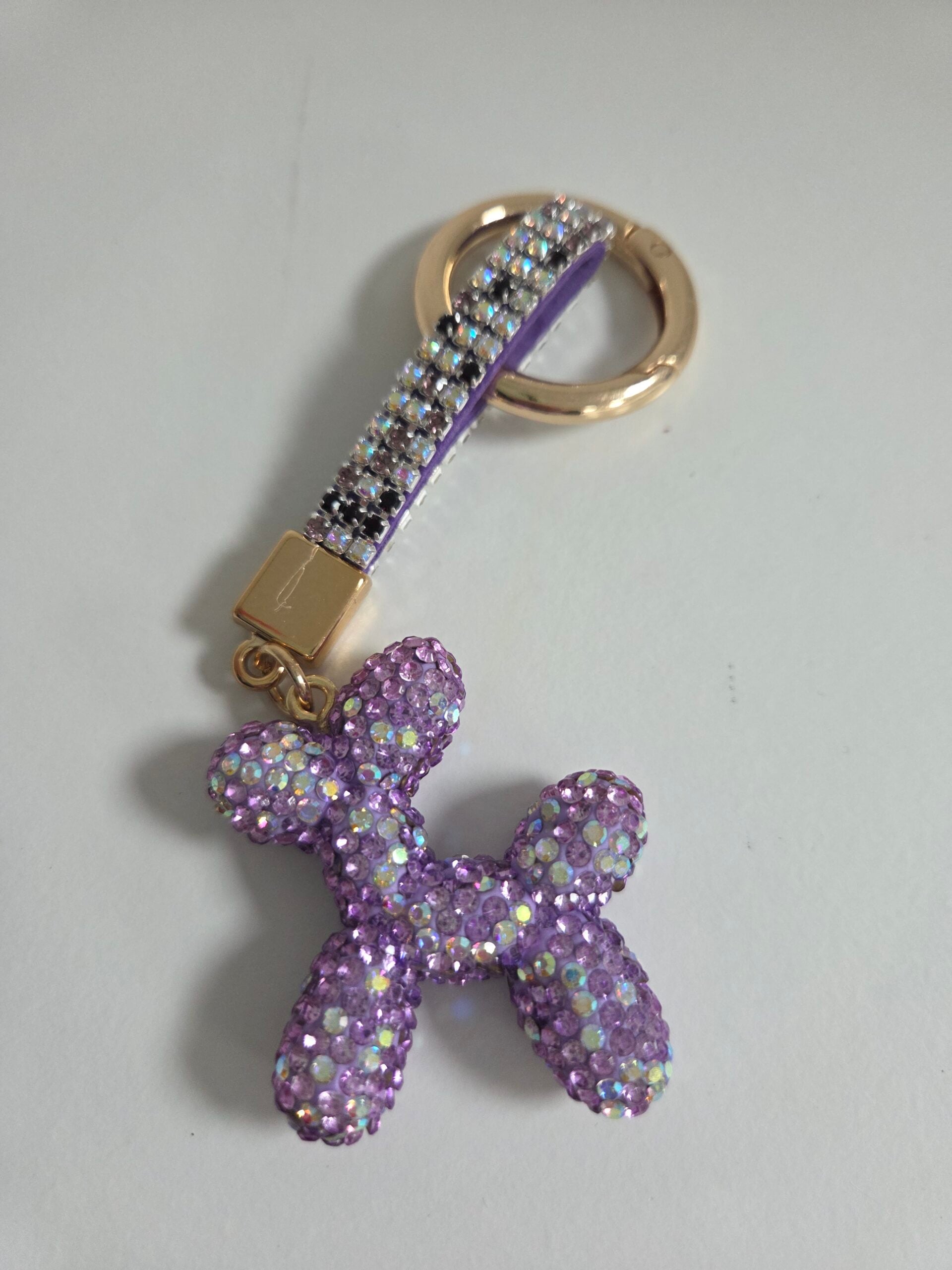 Bubble Dog Rhinestone Keyring/Bag Charm - Image 4