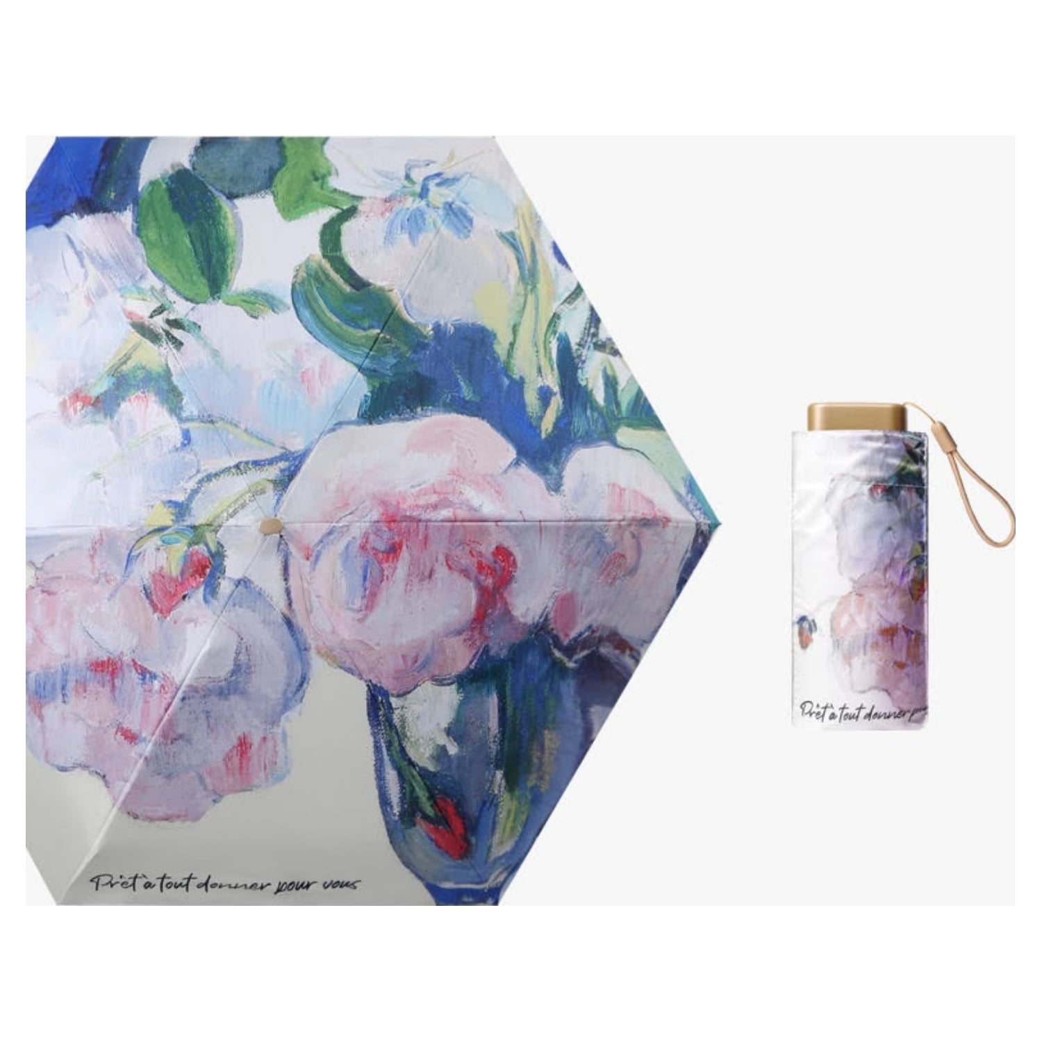 Flower Print Mini Umbrella - Image 5