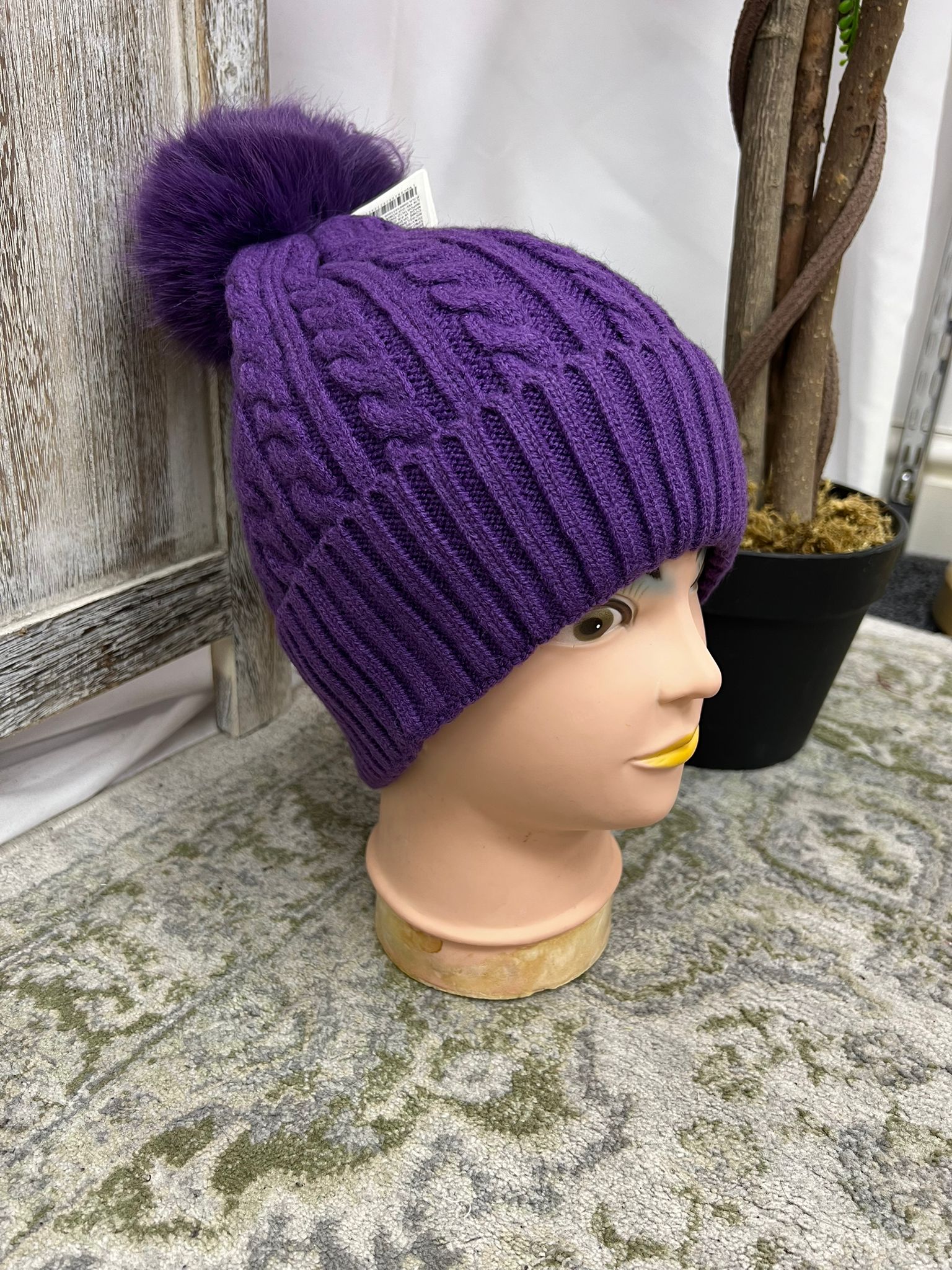 Luxe Cashmere Blend Winter Pom Hats - Image 3