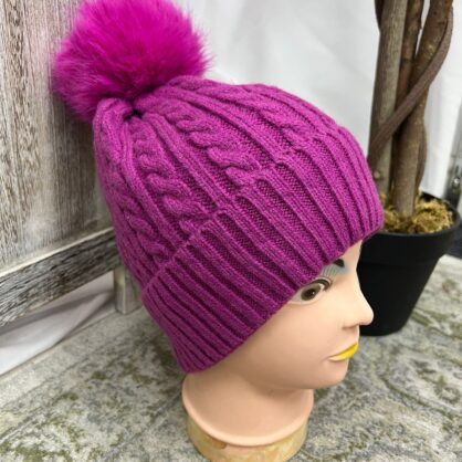 Luxe Cashmere Blend Winter Pom Hats