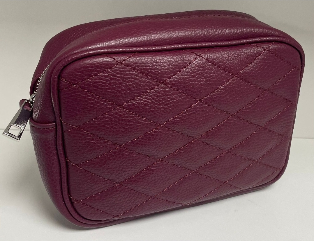 Real Leather Quilted Camera Bag - Image 7