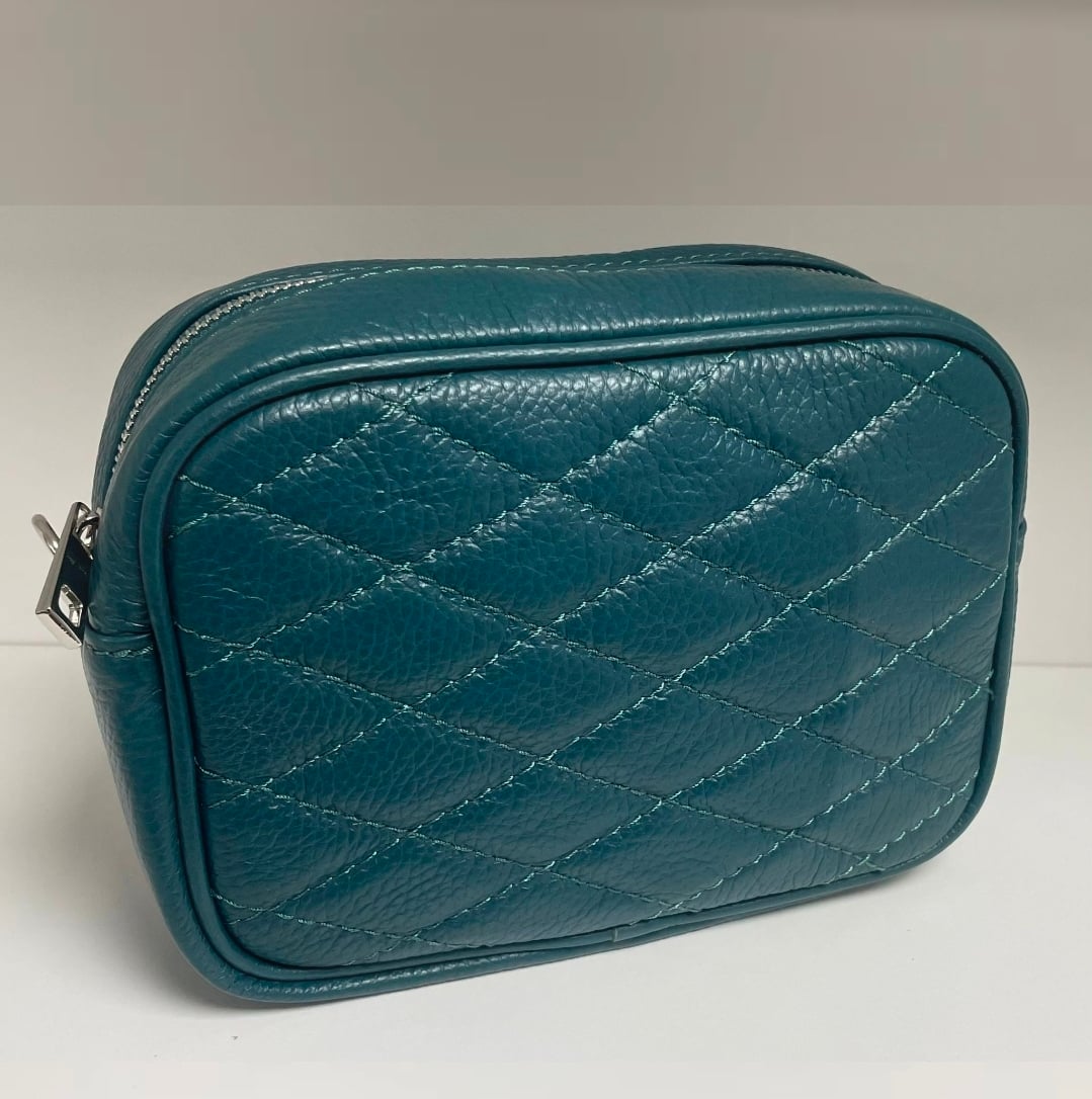 Real Leather Quilted Camera Bag - Image 3