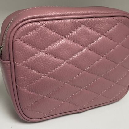 Real Leather Quilted Camera Bag