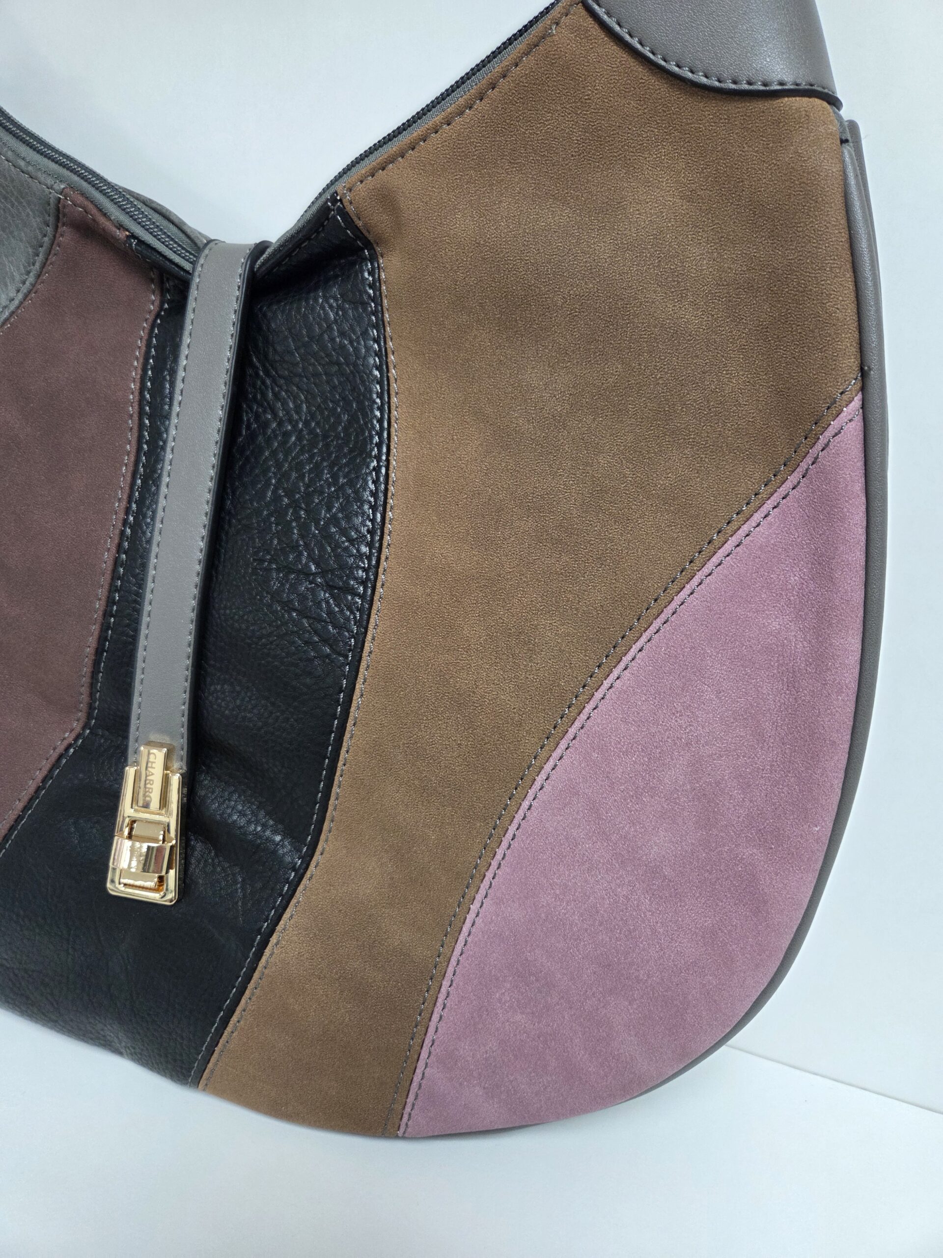 Multi Panel Patchwork Shoulder Bag - Image 7