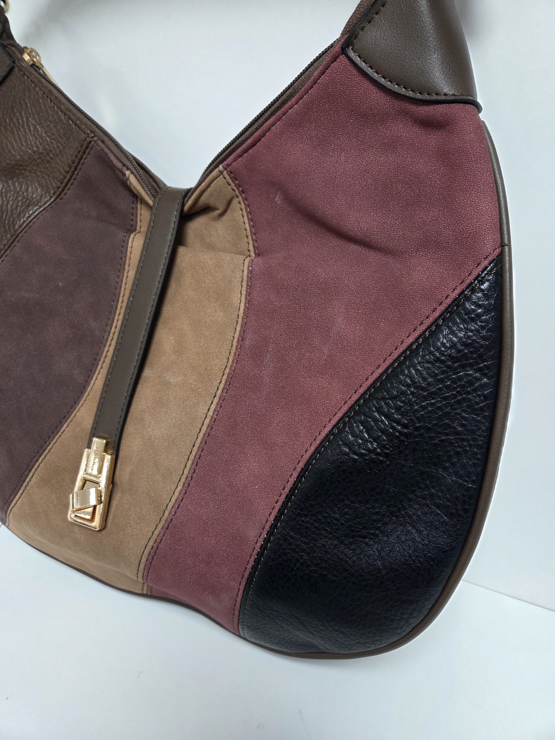 Multi Panel Patchwork Shoulder Bag - Image 2