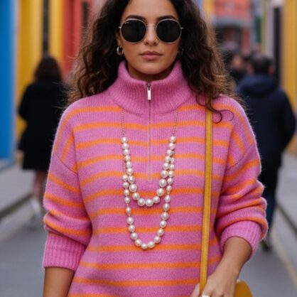 Spring Stripe Knit Jumper