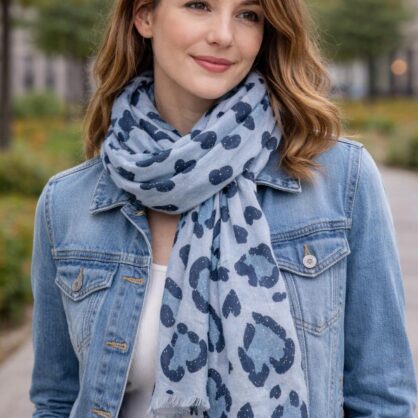 Sparkle Leopard Spring Scarf