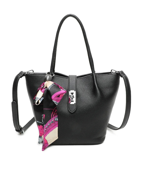 Ribbon Shoulder Tote Bag - Image 13