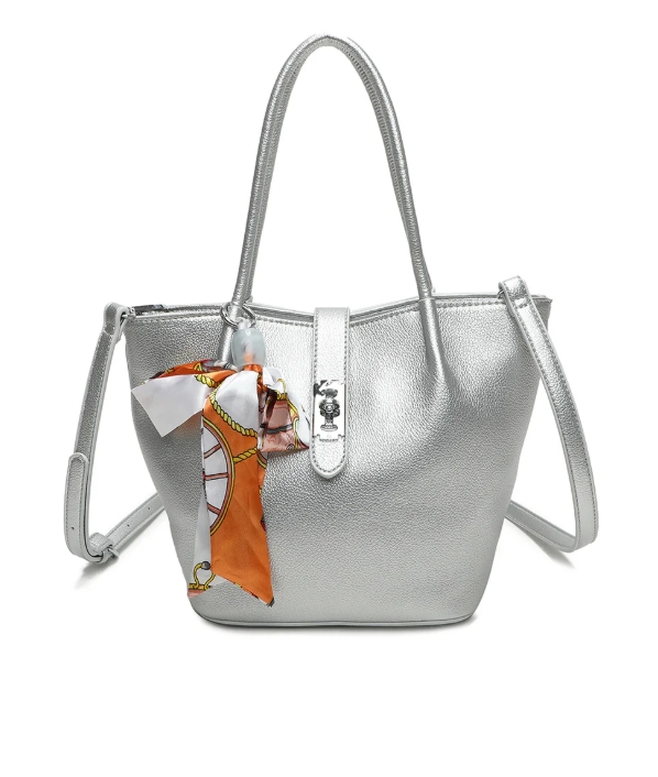 Ribbon Shoulder Tote Bag - Image 11