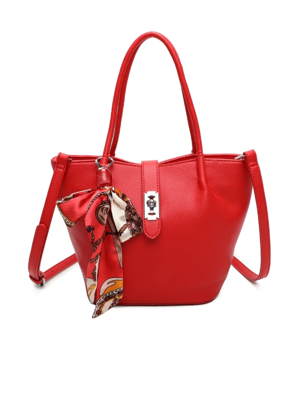 Ribbon Shoulder Tote Bag - Image 9