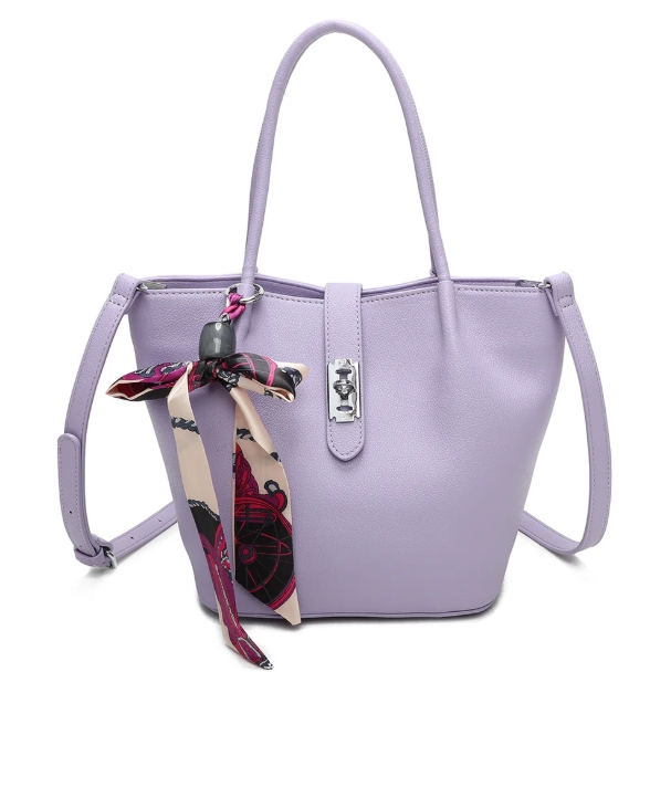 Ribbon Shoulder Tote Bag