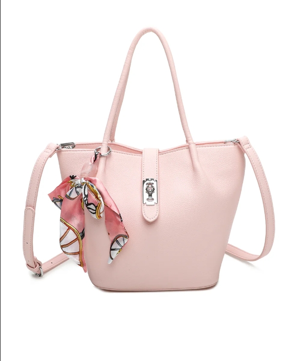 Ribbon Shoulder Tote Bag - Image 6