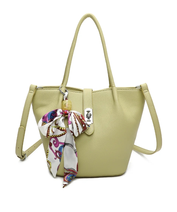 Ribbon Shoulder Tote Bag - Image 5