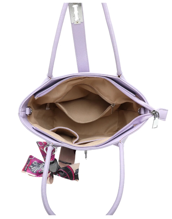 Ribbon Shoulder Tote Bag - Image 3