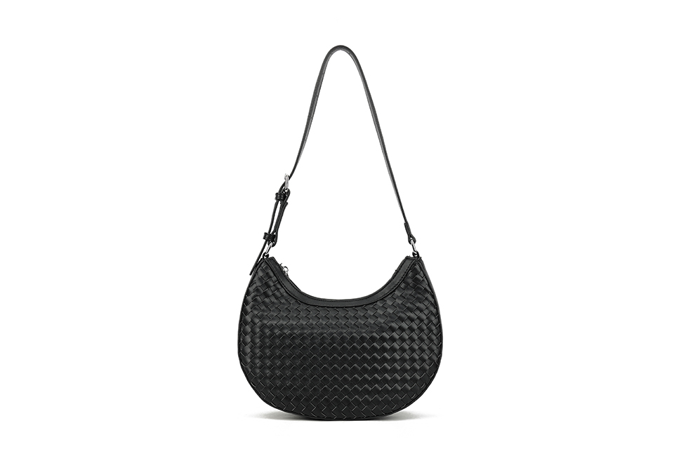 Weave Crescent Shoulder Bag - Image 2
