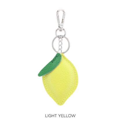 Real Leather Lemon Bag Charm/Keyring