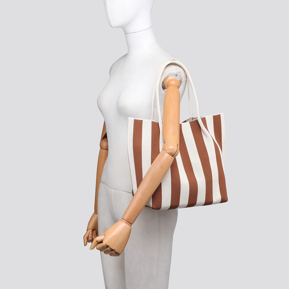 Striped Shopper Bag - Image 2