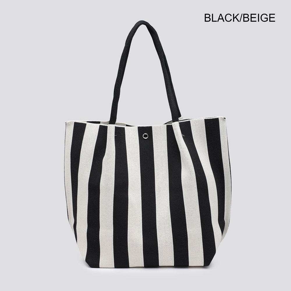 Striped Shopper Bag - Image 10
