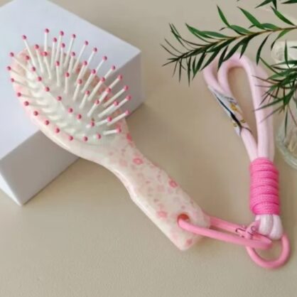 Mini Hairbrush Bag Charm