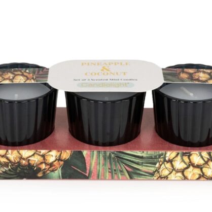 Set of 3 Votives - Pineapple & Coconut