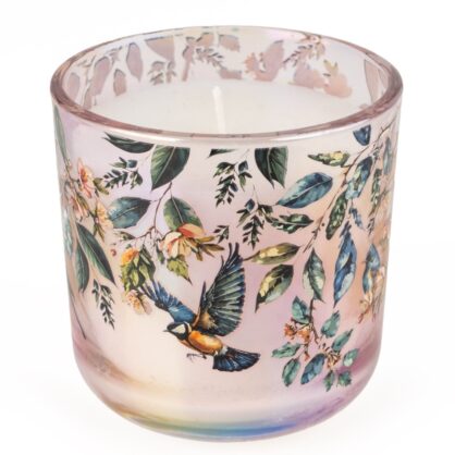 LED Candle Garden Blooms - Plum Lustre
