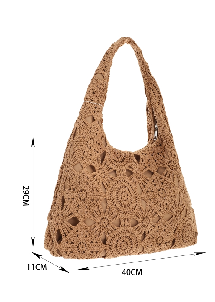 Crochet Style Shoulder Bag - Image 6