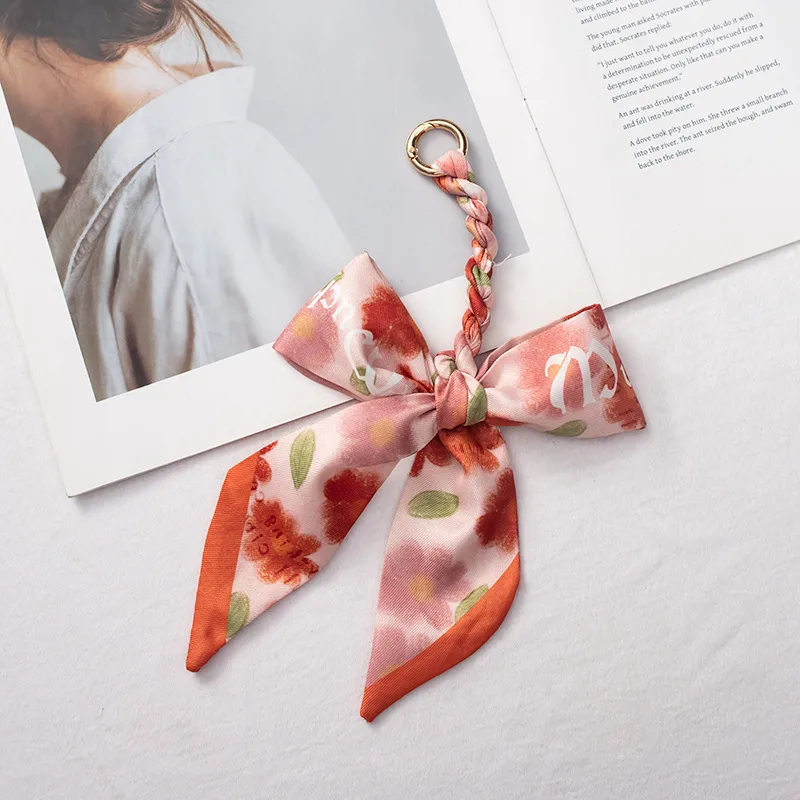 Statement Scarf Bow Bag Charm - Image 2