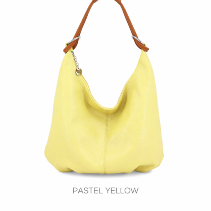 Italian Leather Slouch Shoulder Bag