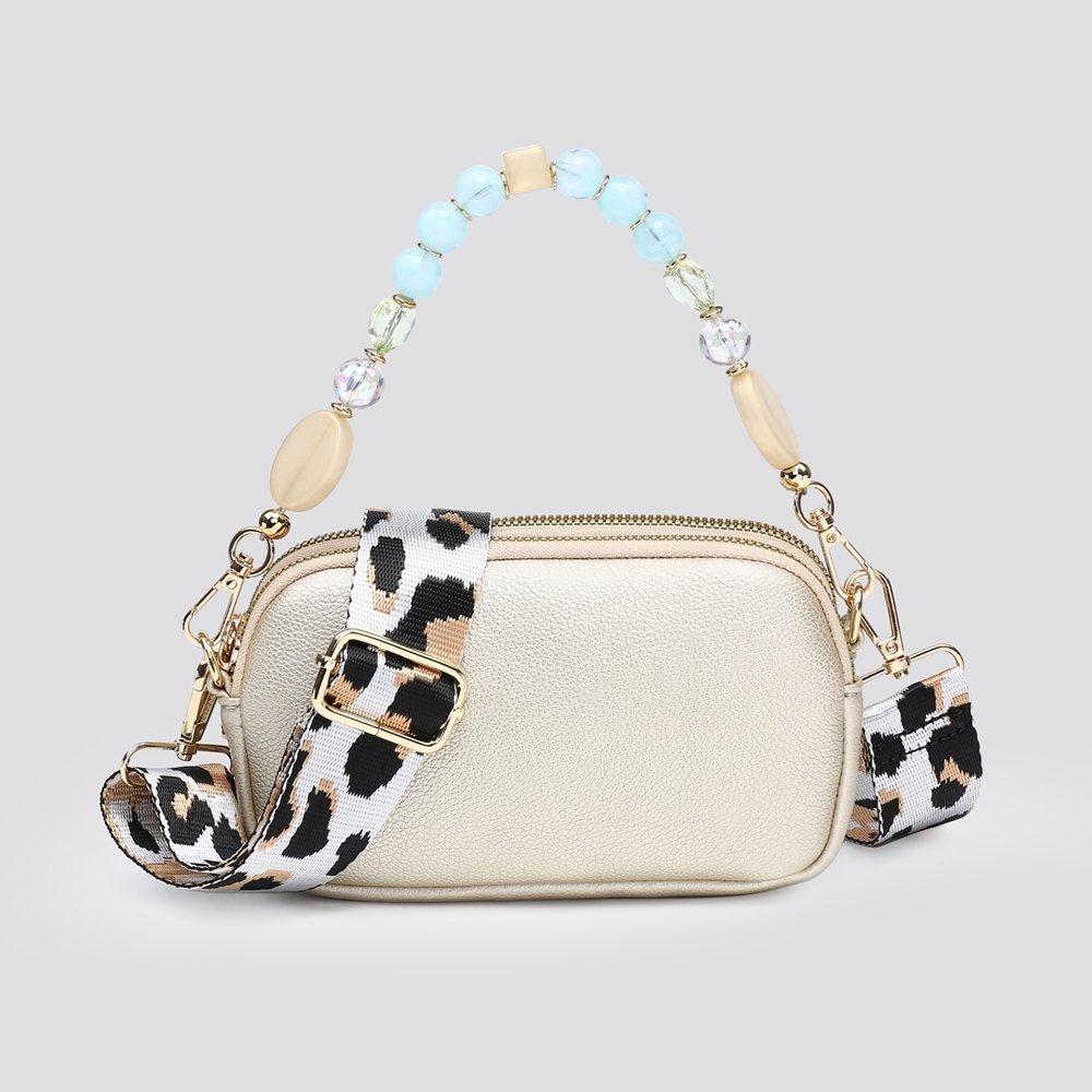 Mini Beaded Strap Crossbody Bag - Image 7