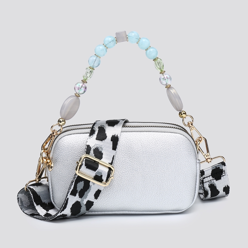 Mini Beaded Strap Crossbody Bag - Image 6
