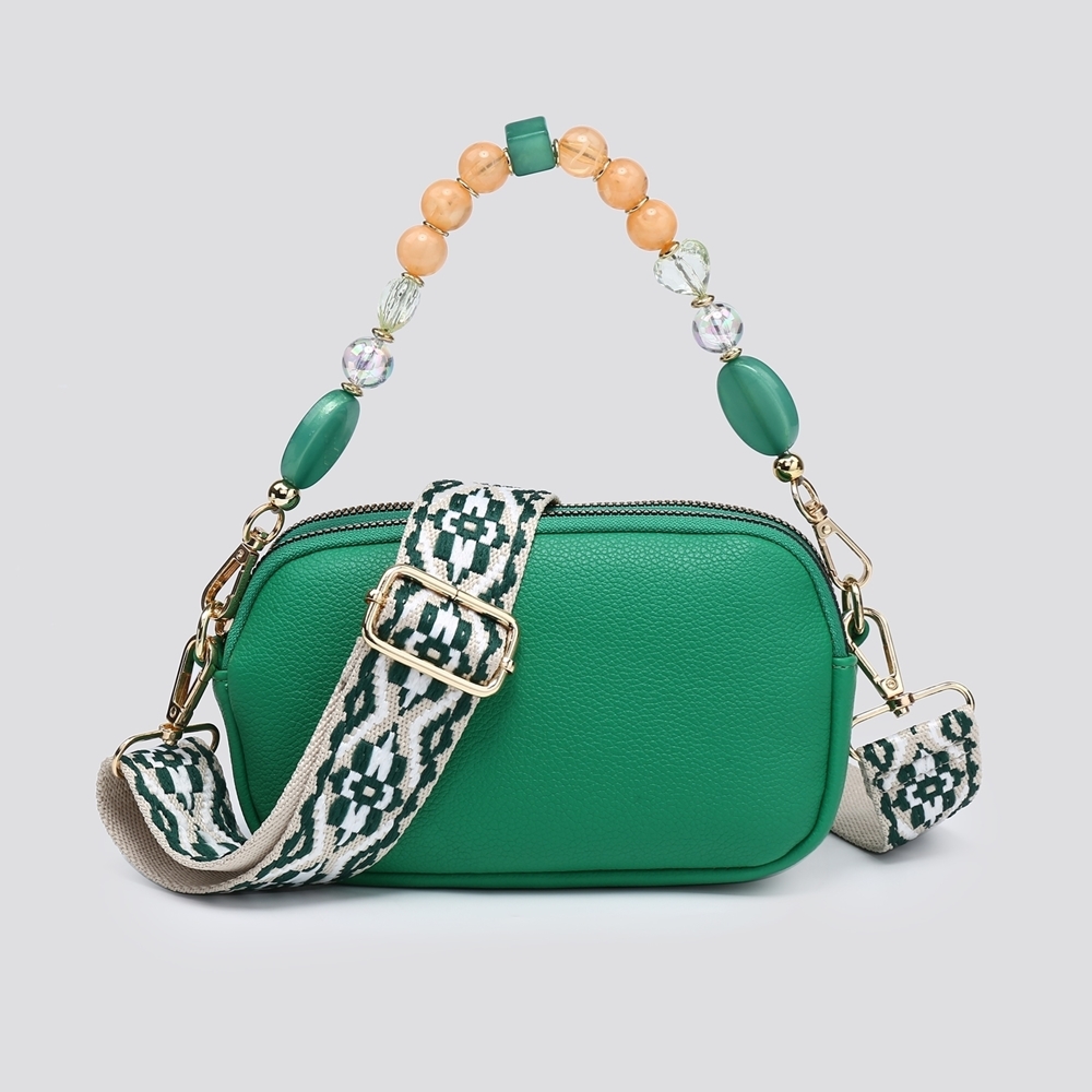 Mini Beaded Strap Crossbody Bag - Image 12