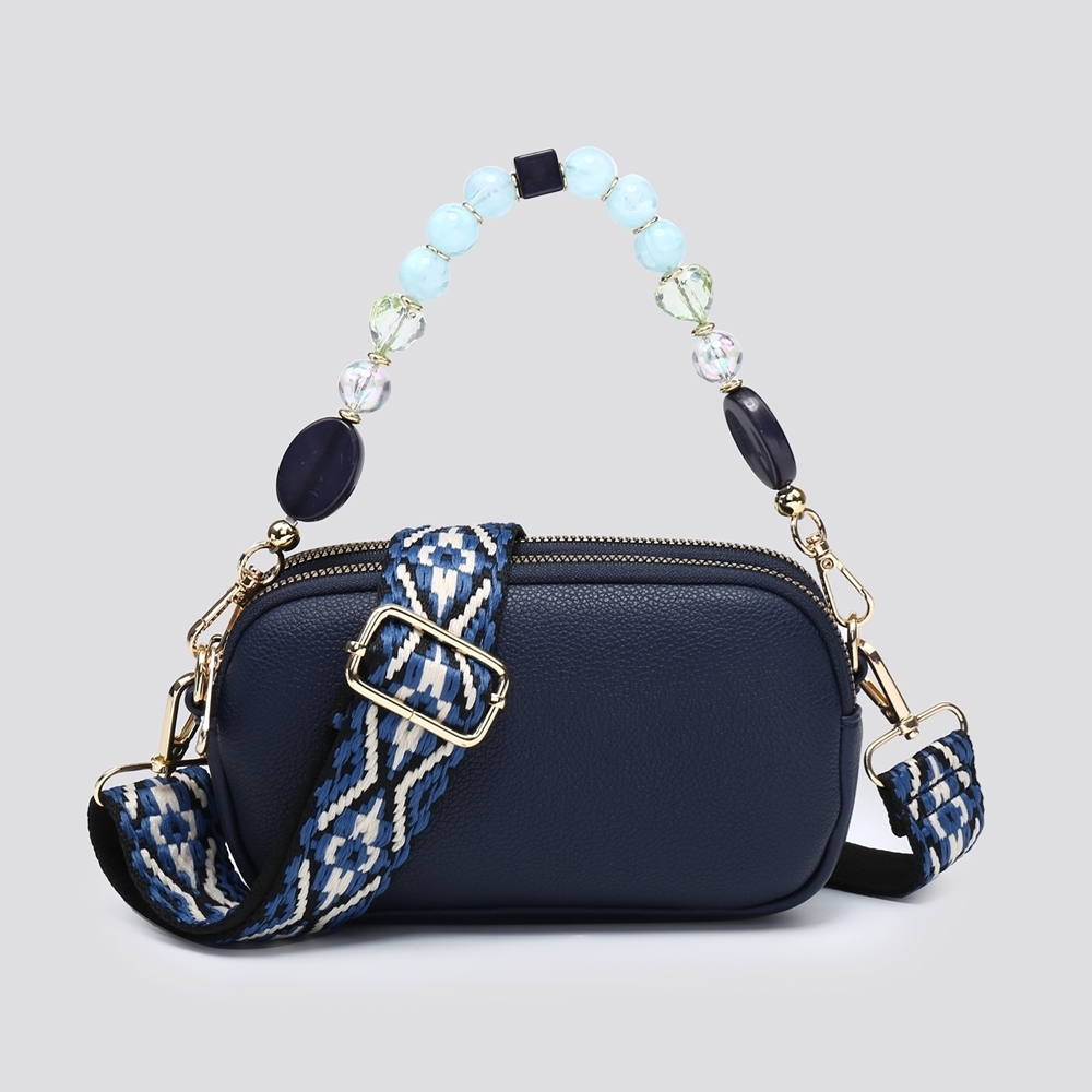 Mini Beaded Strap Crossbody Bag - Image 9