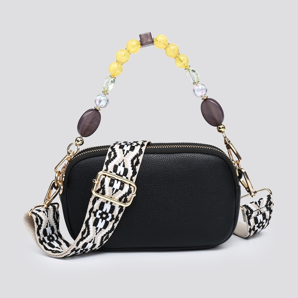 Mini Beaded Strap Crossbody Bag - Image 4