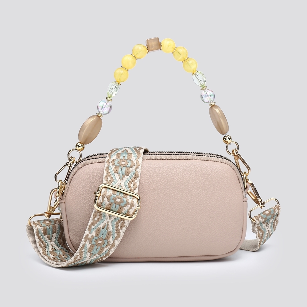 Mini Beaded Strap Crossbody Bag - Image 5
