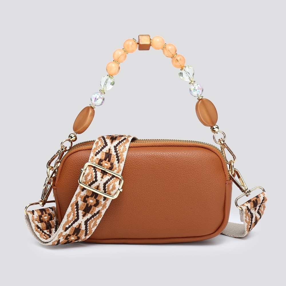 Mini Beaded Strap Crossbody Bag - Image 8