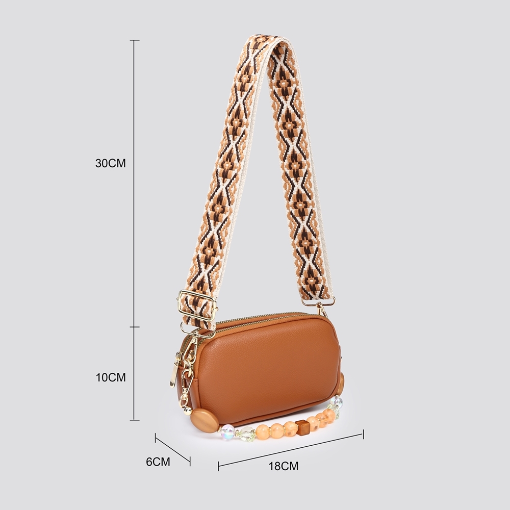 Mini Beaded Strap Crossbody Bag - Image 3