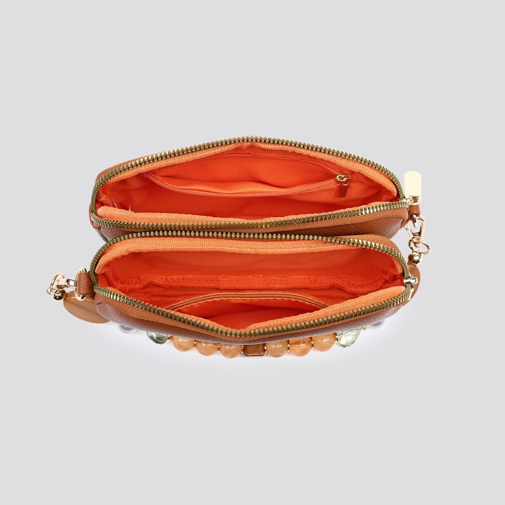 Mini Beaded Strap Crossbody Bag - Image 2