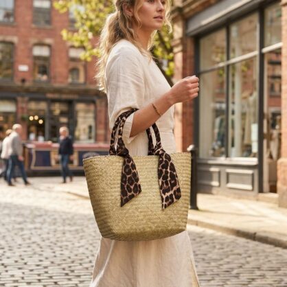 Fabric Lined Beach Bag
