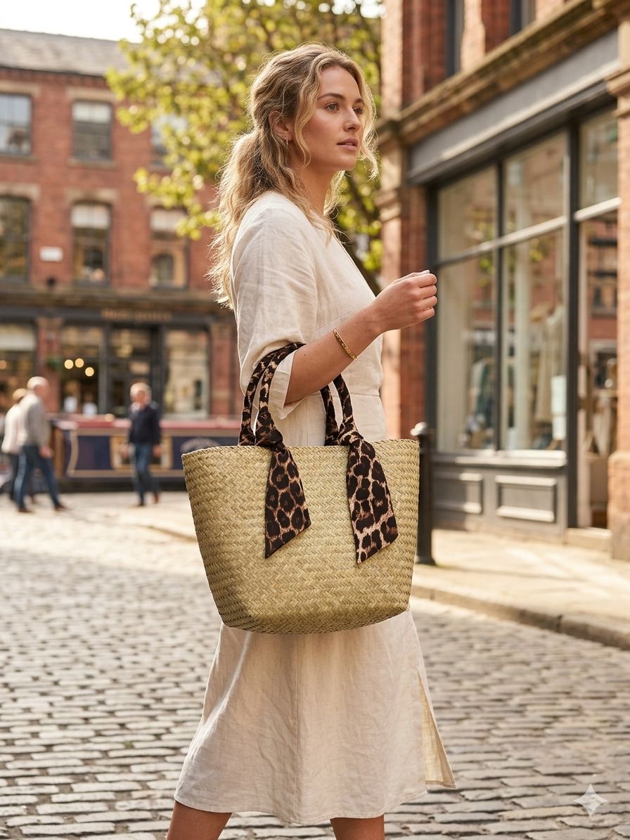Fabric Lined Beach Bag