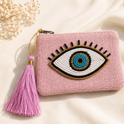 Beaded Eye Purse
