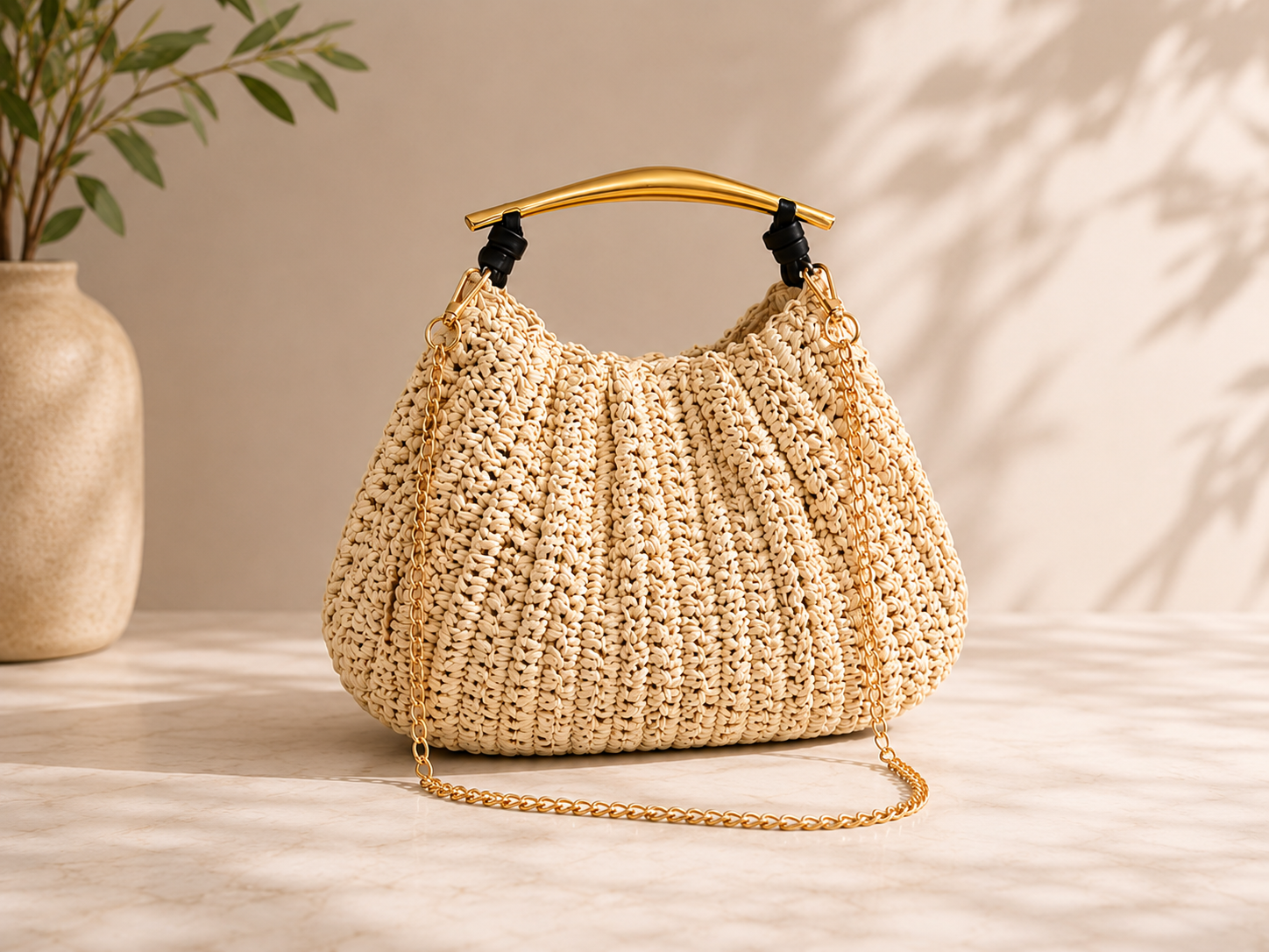 Woven Luxe Chain Bag - Image 3